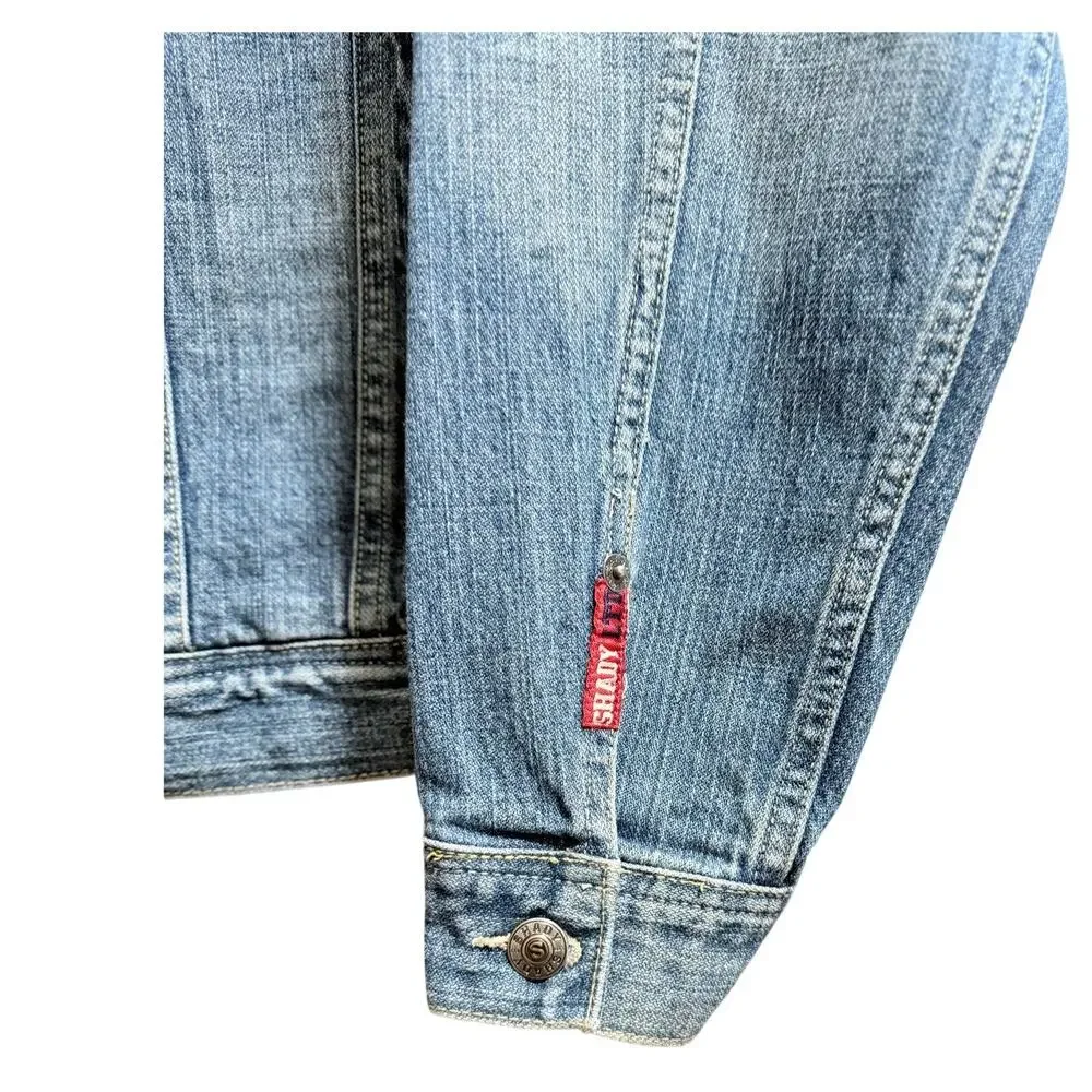 RARE Shady Limited Vintage Y2K Denim Jacket - 8 Mile Eminem Slim Shady - Medium